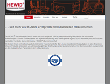 Tablet Screenshot of hewid.de